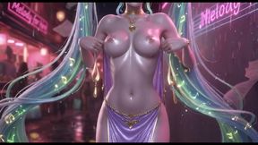 Ai Compilation Sona League of Legends Wet and Shiny Body