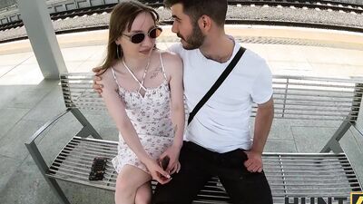 Kate Quinn gets her tight pussy pounded hard while her cuckold husband watches