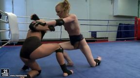 Bianka Handsome and Gitta Blond having fight and after some lesbian fun