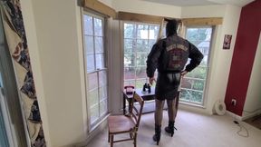 Jon Scarecrow Peeping Tom View of Photoshoot Open Window Masturbation