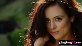 Australian beauty Debbie Boyde introducing herself and her big natural tits