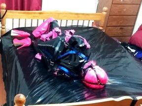 Sissy Maids Self Bondage Armbinder Hogtie