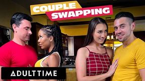 Kira Noir & Bella Rolland Share Crazy Facial During Full Swap Interracial Foursome!