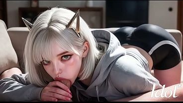 Cute Asian girl next door lets me cum in all three holes [AI]