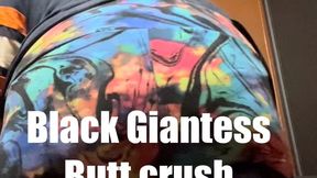 Black Giantess Butt Crush POV: Tiny Caught Under My Ebony Ass