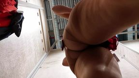 Sexy hoe shows off big hairy bush and fat tit