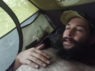 Tent confession. Dad needs u. I wanna play with your cock