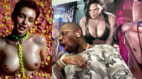 pov fucking tight big breast ginger teens in candy heaven, ai generated