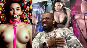 pov fucking tight big breast ginger teens in candy heaven, ai generated