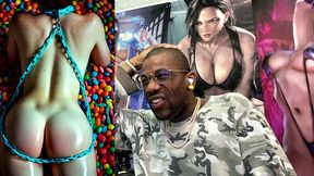 pov fucking tight big breast ginger teens in candy heaven, ai generated