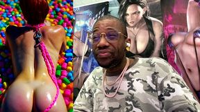 pov fucking tight big breast ginger teens in candy heaven, ai generated