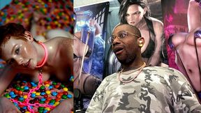 pov fucking tight big breast ginger teens in candy heaven, ai generated