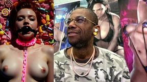 pov fucking tight big breast ginger teens in candy heaven, ai generated