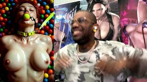 pov fucking tight big breast ginger teens in candy heaven, ai generated