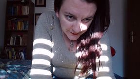 yellow looner tease: nicoletta’s warm & sensual friction with the balloon