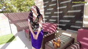 pornstar caroline pierce pissing panties and blue skirt