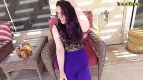 pornstar caroline pierce pissing panties and blue skirt