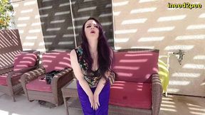 pornstar caroline pierce pissing panties and blue skirt