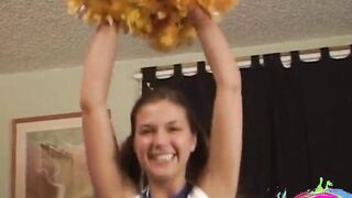 Sexy Cheerleader POV panties Photoshoot