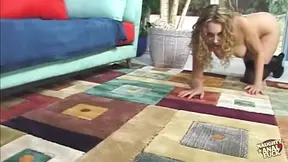 Wild blonde Misty May moans intensely during hardcore anal