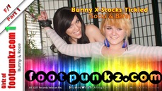 Girlz of Footpunkz: Bunny X-Stocks Tickling