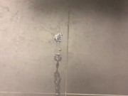 Toilet at work was out of order so I had to pee in the sink and Cum in my hand instead
