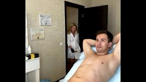 Sexy Russian webcam model gets intimate haircut with big tits and messy wax