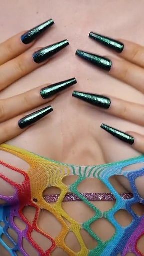 Small Tits and Long Nails to Mesmerize Your Mind