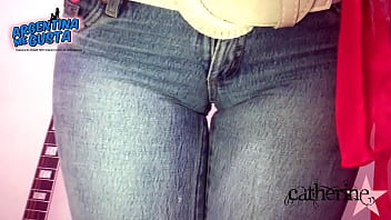 Amazing Round Ass in Tight Jeans. Round Tits &amp_ Cameltoe