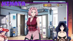I spy on HINATA while she EXERCISES in the HOSPITAL with a gown and bathrobe, everything is transparent