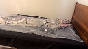 Mar 21 2023 - Vacpacked In My Silver Latex Trenchcoat With My Latex Head Balloon Breathplay Hood