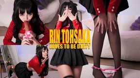 4K Rin Tohsaka loves to be dirty