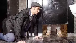 Michael Boston Gets Pinned by Igor Roman in Hot Stall Fuckfest – GodsOfMen