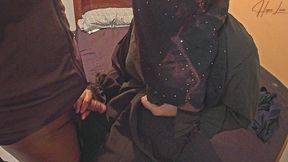 fucking my hijab coworker in her house near our office.