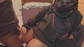 fucking my hijab coworker in her house near our office.