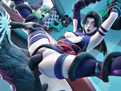 The Misunderstanding: Psylocke X Venom (3D Anime Porn)