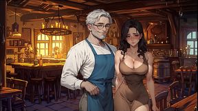 College of Mysteria [ HENTAI Game ] Ep.2 cuckold wife sharing at the tavern !