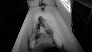 My sister-in-law taking her quiet bath!