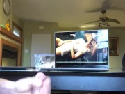 Cumshot #1 over Kimmys feet , stamina test requested by @kimmysfeet