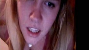 This blonde loves to get naked and she always gives the best view of her ass