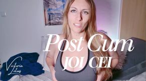 Blonde MILF Guides Intense Jerk-Off Instruction CEI Cum Eating Session
