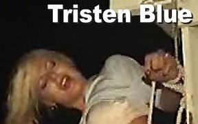 Tristen Blue Beach Bondage Struggle