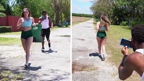BANGBROS - y. Harley Jade Goes For A Jog &amp_ Someone Follows Her