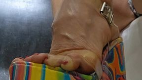 Milah Highly Arched Feet Addiction on Colorfull Wedge Heels