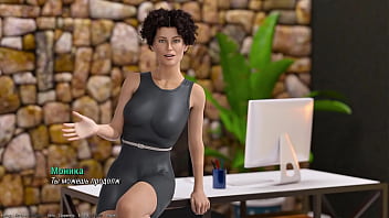 Asian MILF seduces sporty girl in adult visual novel