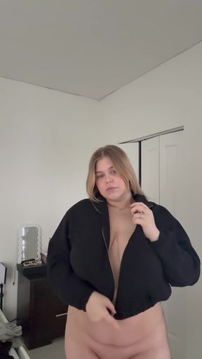Teen amateur with big tits shows off her ass and pussy on OnlyFans
