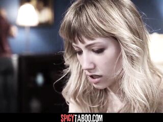 Tiny Golden-haired Teen Drilled Coarse By Her Pervy Stepcousin