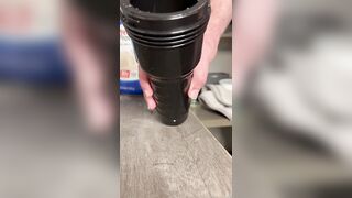 Suspended Dude Makes a Protein Wiggle in His Fleshlight