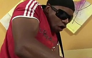 Latina tranny on a thick black cock