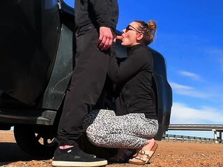 Busy Roadside Sex and Hotel Balcony Oral sex